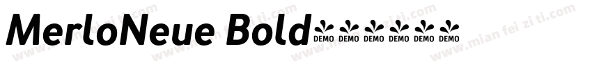 MerloNeue Bold字体转换